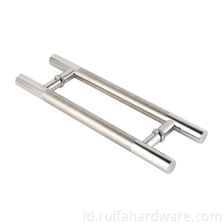 Pintu kaca stainless steel h pegangan (3) Stainless Steel Glass Door H Handle (3)